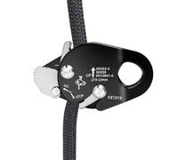 Beiykhera Dispositivo Auto Belay,Descensor Ajustable de Aluminio autoblocante | Equipo para Escalada En Roca,para Montaje En Árboles Rapel Escape Incendios Trabajo Exterior Y