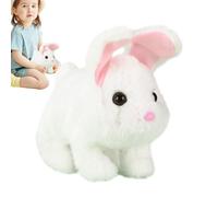 Beiykhera Mascotas Electrónicas para Niños - Peluche de Conejito Que Camina e Incluye Sonido - Peluche Suave De Juguete - para Niños y Niñas Cumpleaños Navidad Pascua