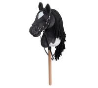 BEJOY Caballo de juguete para niños con cabestro y trenza, rinoceronte gris