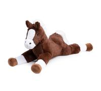 BEJOY Muñecos de peluche de caballo, gran peluche de osito, tierno juguete de tela de poni para niñas amigas, regalo de cumpleaños o Navidad, 80 cm