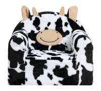 BEJOY Sofá infantil de espuma ultrasuave, sillón infantil, asiento individual, sofá de lectura para niños y niñas, vaca lechera