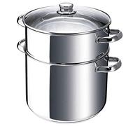 BEKA Chambord Cocina de cuscús y Pasta Acero Inoxidable 28 cm con Tapa
