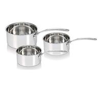 Beka Tri-Lux - Juego de cacerolas (acero inoxidable, 0 cm), color plateado