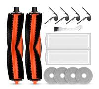 BekabA Kit de 13 Repuestos Compartible con Xiaomi S40 Pro OV71GL, Recambios para S40Pro Aspiradora Robot Vacuum: 2 Cepillos Principal, 4 Cepillos Laterales, 2 Filtros y Cepillo, 4 Mopas