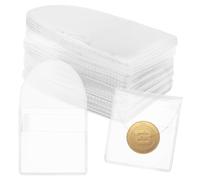Bekecidi 100 Fundas para Monedas de Un Solo Bolsillo Fundas Individuales de PVC Transparente para Monedas Portamonedas Individuales de Plástico para Guardar Monedas Monedas Artículos Pequeños