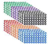 Bekecidi 24 Hojas de Pegatinas de Números Redondas, 1 a 200 Pegatinas de Números Etiquetas de Números Autoadhesivas para Interiores, Exteriores, Almacenamiento, Clasificación, Cajas, 1 Pulgada