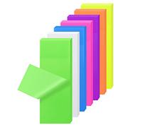 Bekecidi 350PCS Self-stick Note Post Stickies, transparente Sticky Notes Book Tabs, Writeable and Pasteable Note para la escuela, la oficina(7.5×2.5cm)
