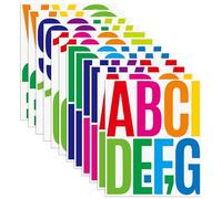 Bekecidi Letras de Vinilo Autoadhesivas de 5 Pulgadas, 12 Hojas de Números y Alfabeto Impermeables para Letreros, Carteles, Ventanas y Buzones (A)