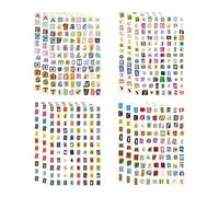 Bekecidi - Pegatinas para letras (PVC, 12 hojas)