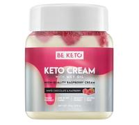 BeKeto Crema Keto de Chocolate Blanco y Frambuesa con Aceite MCT - 250 g