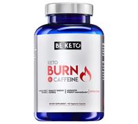 BeKeto Keto Burn con Cafeína, Quemador de Grasa - 180 Cápsulas