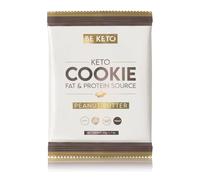 BeKeto Keto Cookie Peanut Butter 50 g, a base de plantas, solo 2 g de azúcares naturales, totalmente Keto sin gluten