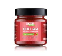 BeKeto Keto Mermelada - Mermelada apta para Keto muy fresa de 200 g, vegana, sin gluten, natural y completamente libre de azúcar.