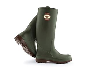 Bekina Botas para caminar para hombres, muy ligeras, Neotane 3 veces más duraderas que las botas de goma comparables, incl. plantilla para pies secos y cálidos, suela marrón antideslizante, EU 45