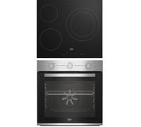 Conjunto cocción vitro BEKO BBSE12122XD Horno multifunción + Placa 3 zonas