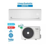Beko BEHPG185 + BEHPG186 Aire Acondicionado 18000Btu A++/A+ 5,3Kw Evolutio 2025 WiFi, R32 Inverter, Blanco