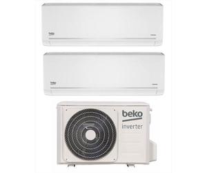 Beko BGMPO 181 Aire acondicionado Dual split | Clase energética Refrigeración 24000 BTU, Apto para 2 ambientes, Sistema de filtrado de aire
