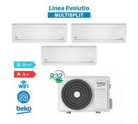 Beko BGMPO271 + BGMPI 095-095-125 Set de Aire Acondicionado TrialSplit Evolutio 2025 WiFi 9+9+12Btu 7,9Kw Inv R32