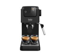 Beko CEP5302B - Cafetera espresso manual, espumador de leche integrado, 1,1 L, 15 bar, negro, 14,5 x 42,5 x 35,5 h