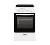 Beko CSS 48100 GW Independiente hob B - Cocción Convencional (Independiente, Botones, Giratorio, Frente, Metal, Esmalte) Color Blanco