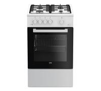 Cocina Independiente Beko FSG52020FW Gas 4 Zonas 60 L Negro/Blanco