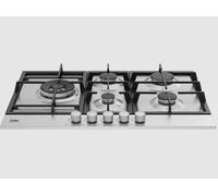 BEKO HIAL75225SXE PLACA DE COCINA 4 FUEGOS + 1 WOK 75 CM INOX
