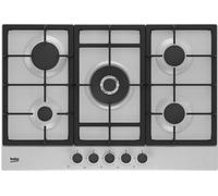 Beko HIAW75225SXE Quemador Encimera A Gas 75CM 5 Fuegos Rejillas Fundido Inox