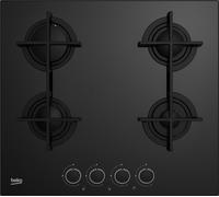 BEKO HILG64225SB PLACA DE COCINA A GAS EN CRISTAL 60CM 4 FUEGOS NEGRO