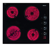 Beko placa de vitrocerámica 5800w 4 quemadores 5800w negro hic64100
