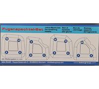 Beko Set de Raspador de Juntas 4 Piezas 200 3 - Varios Radios y Ángulos