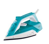 Beko - SIM3122T - Plancha 2200 W, planchado vertical, limpieza automática, 240 ml - Azul claro