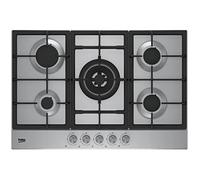 Beko HIAW 75225 SL hobs Negro, Acero inoxidable Integrado 75 cm Encimera de gas 5 zona(s)