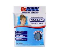BeKOOOL Almohada de gel suave refrescante, reutilizable, alivio de migrañas, tensión cervical y fiebre, hasta 6 horas de enfriamiento, lista para usar, se mantiene suave cuando se congela