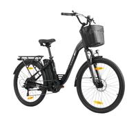 Bekup TTGO C2 Pro Bicicleta eléctrica de 26 pulgadas, para hombre y mujer | Motor trasero de 250 W con 55 Nm, batería de 36 V y 18 Ah, hasta 80 km, Shimano de 7 velocidades