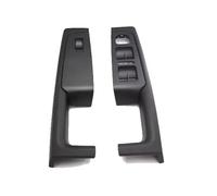 Bekuyu 2 Piezas 3TD867157 Para Skoda Superb 2008 2009-2013 Marco Reposabrazos Manija Puerta Interior Trasera Delantera Panel Control Interruptor Embellecedor (Black front)