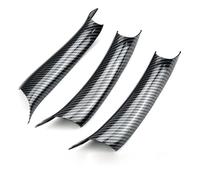 Bekuyu 3 Piezas De Cubierta De Manija De Puerta Interior De Coche Para X5 F15 2014 2015 2016 2017 2018 Para X6 F16 2015 2016 2017 2018 (Carbon Fiber Pattern)