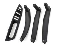 Bekuyu 51416975791 Para E70 E71 X5 X6 2007-2013 LHD Asiento Del Conductor Delantero Izquierdo Reposabrazos De Puerta Interior Kit De Tirador De Puerta (Black-4PCS Set)