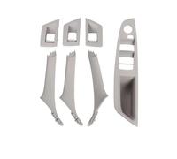 Bekuyu 51417225866 Para Serie 5 F10 F11 Panel Manija Puerta Interior Automóvil Cubierta Embellecedora Tirador Panel Interruptor Ventana Juego Manijas (Gray,RHD)