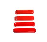 Bekuyu Accesorios Para El Coche Para Ford F150 F-150 2015 2016 2017 2018 2019 2020 Reposabrazos Puerta Interior Decoración La Cubierta La Manija Embellecedor (Red)