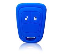 Bekuyu Carcasa para Llave para Vauxhall para Opel para Astra J H Funda, Soporte De Silicona para Llaves, Funda para Llave De Coche De 2 Botones, Accesorios, Carcasa Protectora(Azul)