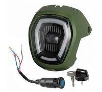 Bekuyu Carenado Luz Delantera Motocicleta Conjunto Faro Delantero De 12V Para NAVI 2017 2018 2019 2020 2021 Faro De Motocicleta(Verde)