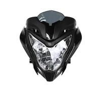 Bekuyu Conjunto Faros Delanteros Para BAJAJ Para Pulsar 150 200 Para PULSAR150 Para PULSAR200 Faro De Motocicleta(Black)