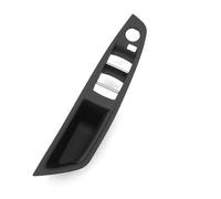 Bekuyu Manija de puerta interior Para B&MW 5 Series F10 F11 F18 520 523 525 528 530 2010-2017 Cubierta Del Panel De La Manija De La Puerta Del Reposabrazos Del Lado Del Conductor(Negro,LHD)