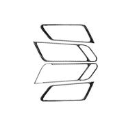 Bekuyu Manijas De Puerta Interior De Coche Panel De Decoración Marco Adhesivos Interior Para Porsche Para Macan 2014 2015 2016 2017 2018 2019 2020 2021 (Black carbon fiber)