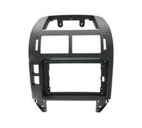 Bekuyu Panel Radio para Coche para VW para Polo 2004-2010 1/2Din Car DVD Only Frame Audio Fitting Adapter Dash Trim Facia Panel 9 Inch Double DIN Radio Player(Black)