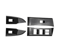 Bekuyu Para ISUZU Para D-MAX Para MU-X 2012 2013 2014 2015 2016 2017 2018 2019 4 Piezas De Cubierta Del Panel Del Botón Del Interruptor Ajuste Elevalunas (Left hand drive)