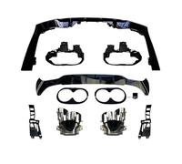 Bekuyu para Mercedes para Benz W118 C118 AMG CLA35 CLA45 CLA180 CLA200 CLA250 ABS Parachoques Trasero Alerón De Maletero Difusor Y Puntas De Escape(CLA45)