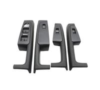 Bekuyu Para Skoda Para Superb 2008 2009-2013 3TD867158A Marco Apoyabrazos Manija Puerta Interior Delantera Y Trasera Panel Control Interruptor Embellecedor (4 piezas-negro)