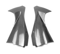 Bekuyu para Yamaha YZF-R6 YZF R6 2006-2007 Carenado De Motocicleta Imitación Fibra De Carbono Cubierta Lateral del Conducto De Aire Plástico(Carbon Fiber Pattern)