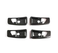 Bekuyu Pegatinas Decorativas Para Manija De Puerta Interior De Coche Diseño Para Mercedes Para Benz Clase G W463 2007 2008 2009 2010-2018 (Fibra de carbon)